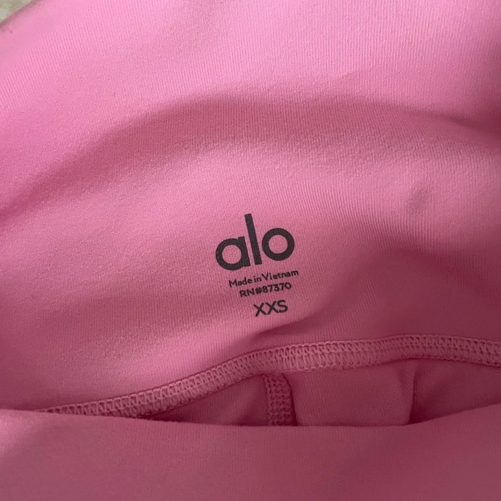 ALO Yoga Rose Pink High-Rise Bike Shorts